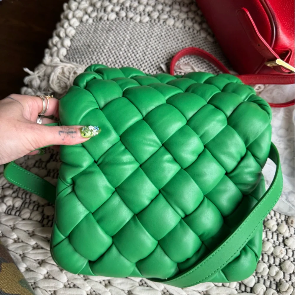 JW PEI Green Quilted Puffy Crossbody Bag - Picture 7 of 15